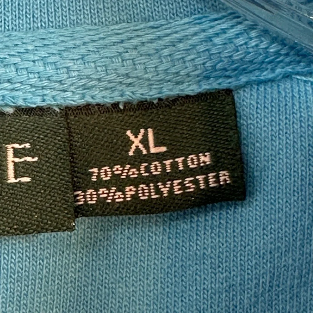 Southpointe Womens XL Blue Full Zip Mock Neck Cotton Blend Vest Pockets